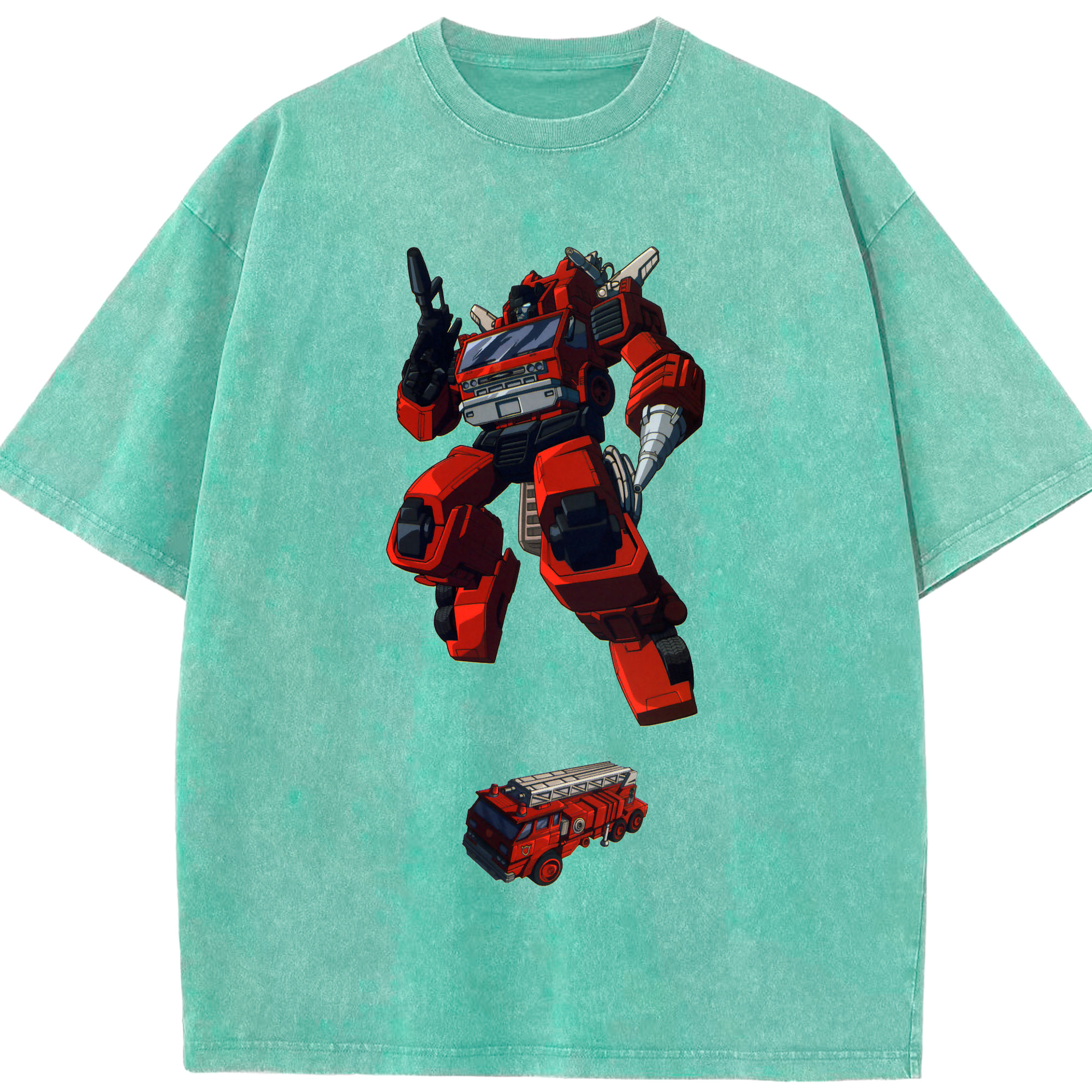（画像用）  綿100% ヴィンテージ風 半袖Tシャツ（フロントプリント）